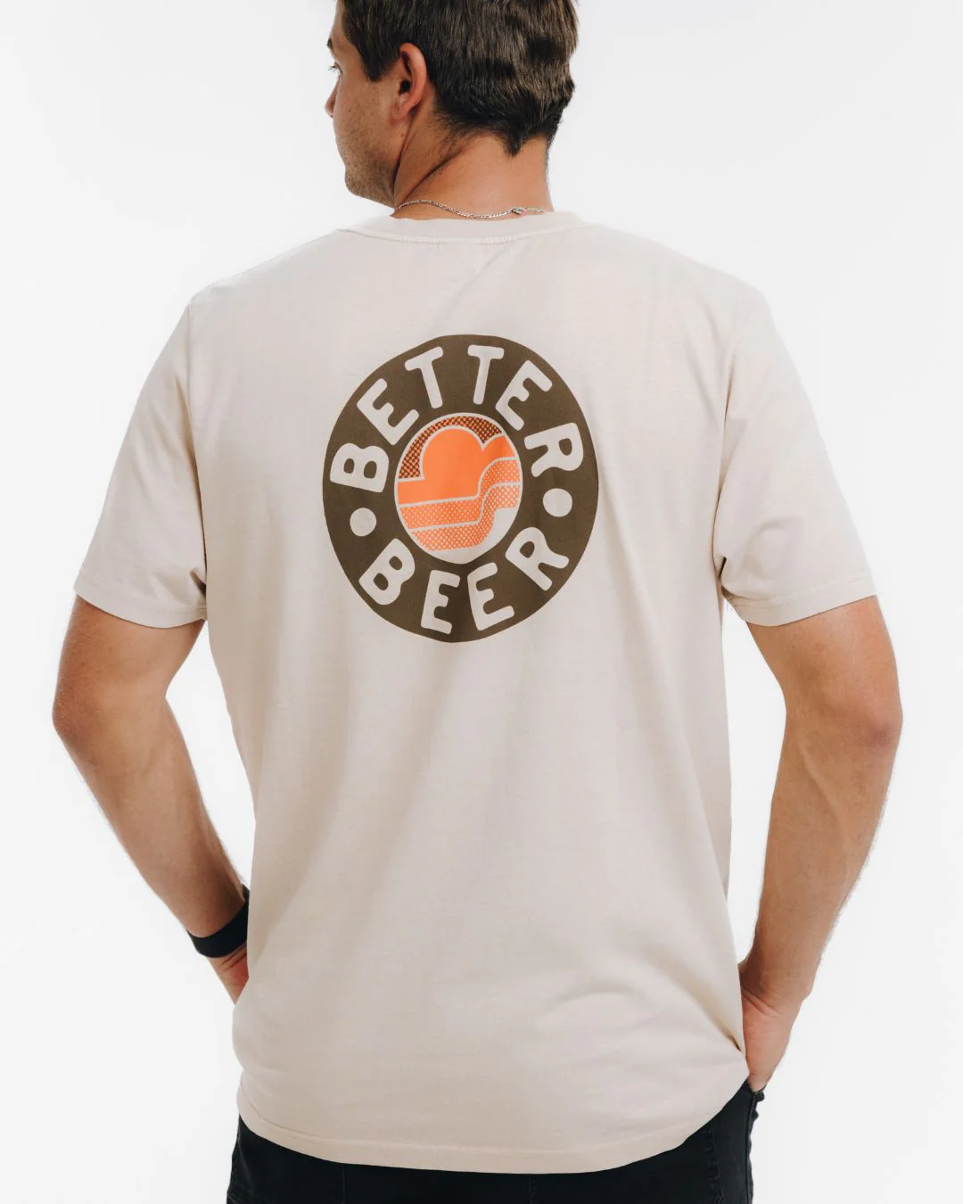 Aloha Sunset Tee - Sand - Image 3
