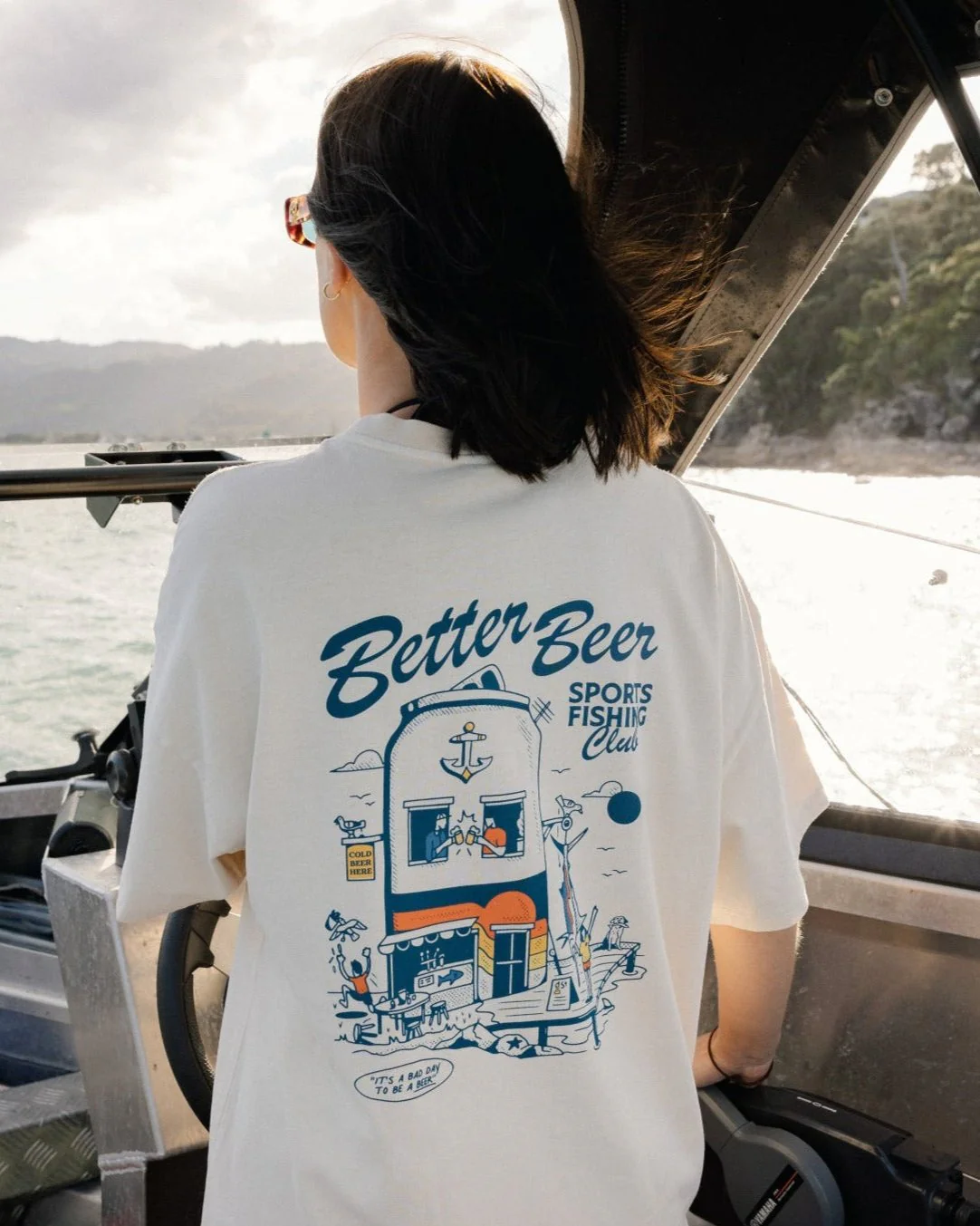 Fishing Club Tee - Mylk White - Image 6