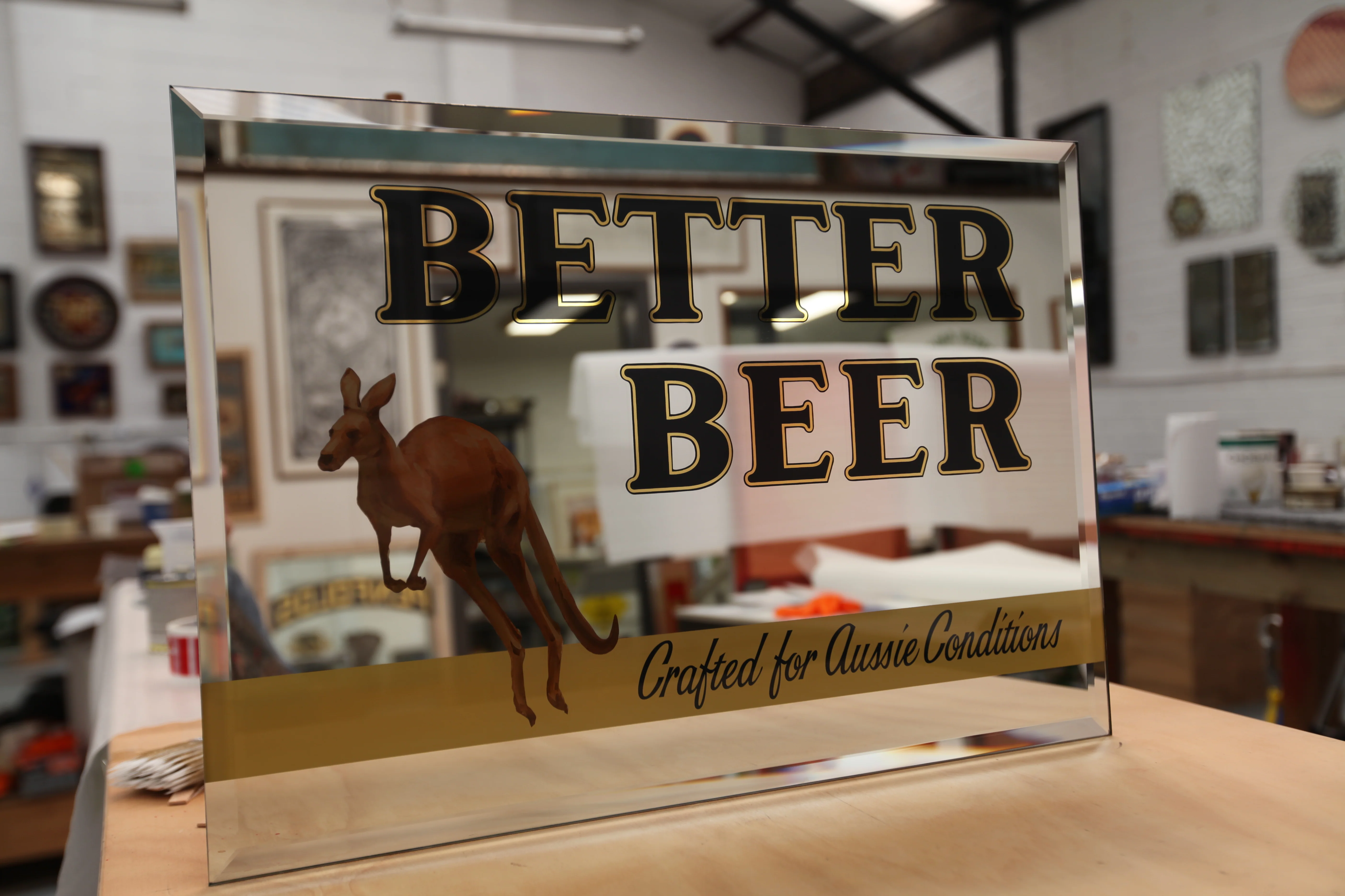 Hand Painted Gilded Mirror - Image 4