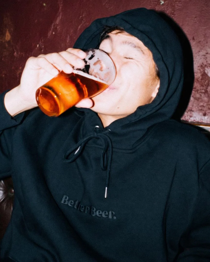 The Track Hoodie - Black - Image 4