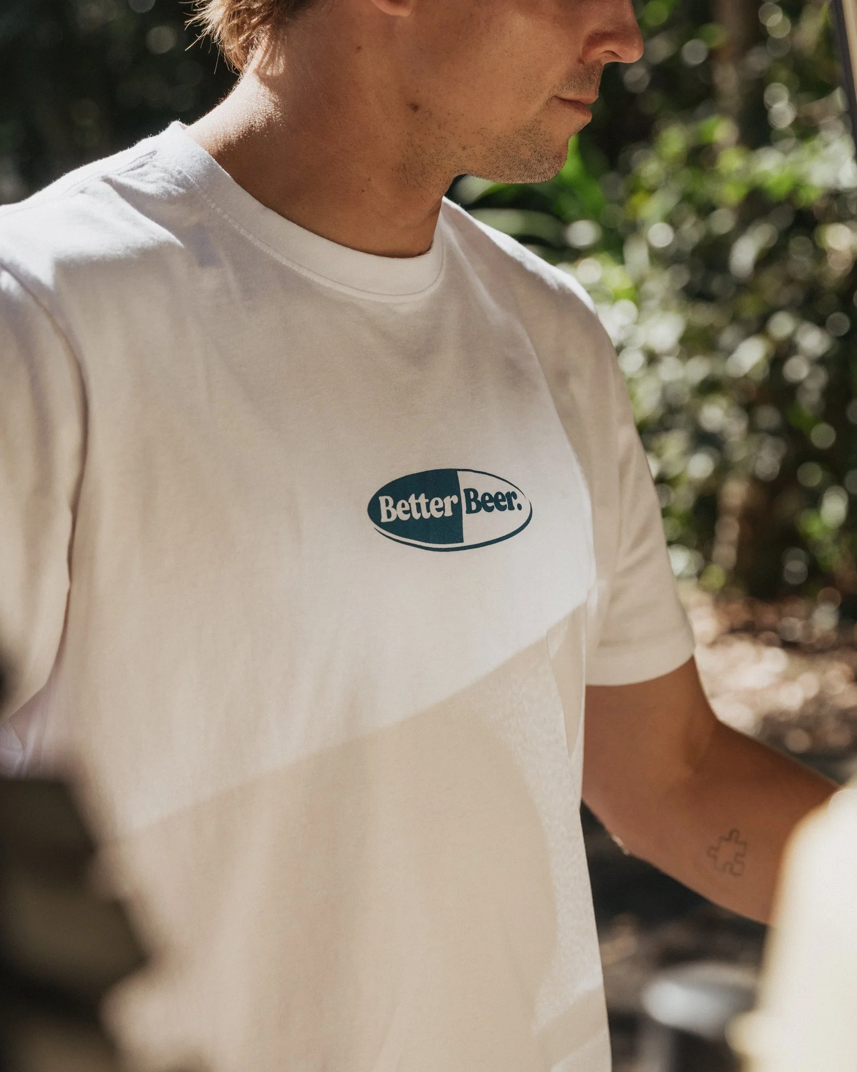 Split Pill Tee - White - Image 5