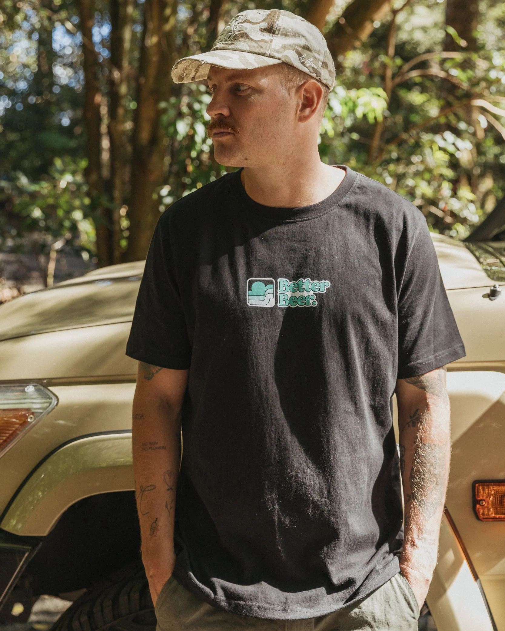 Sunset Icon Tee - Black - Image 4