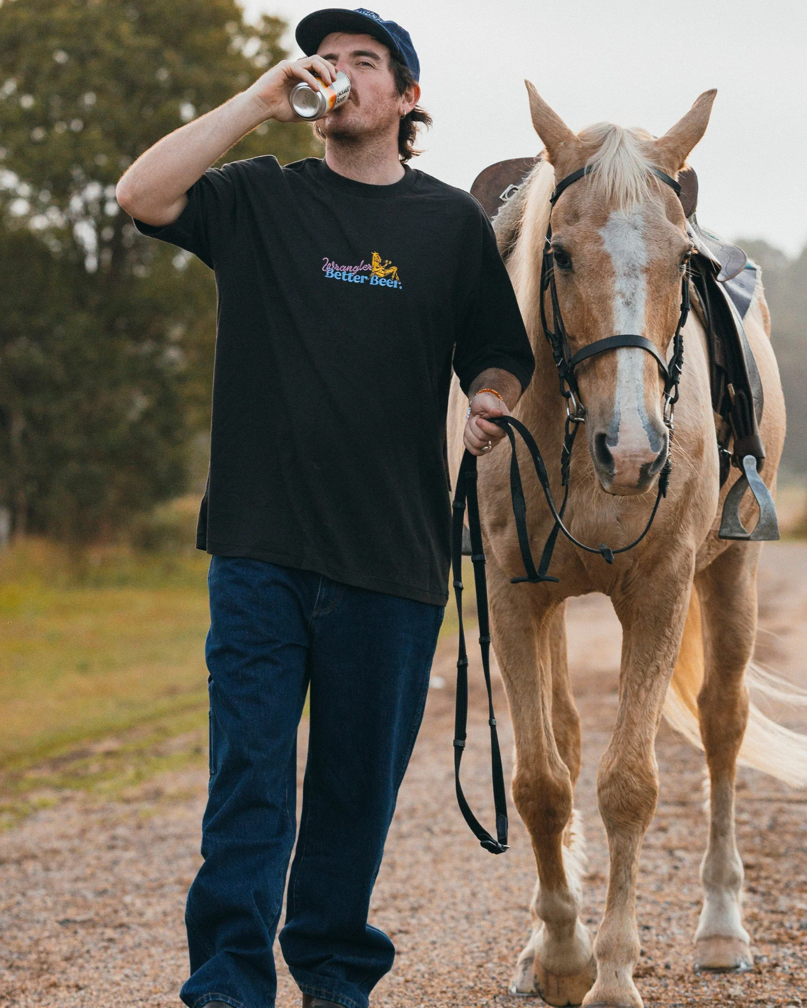 Thirsty Slacker Tee - Worn Black - Image 2