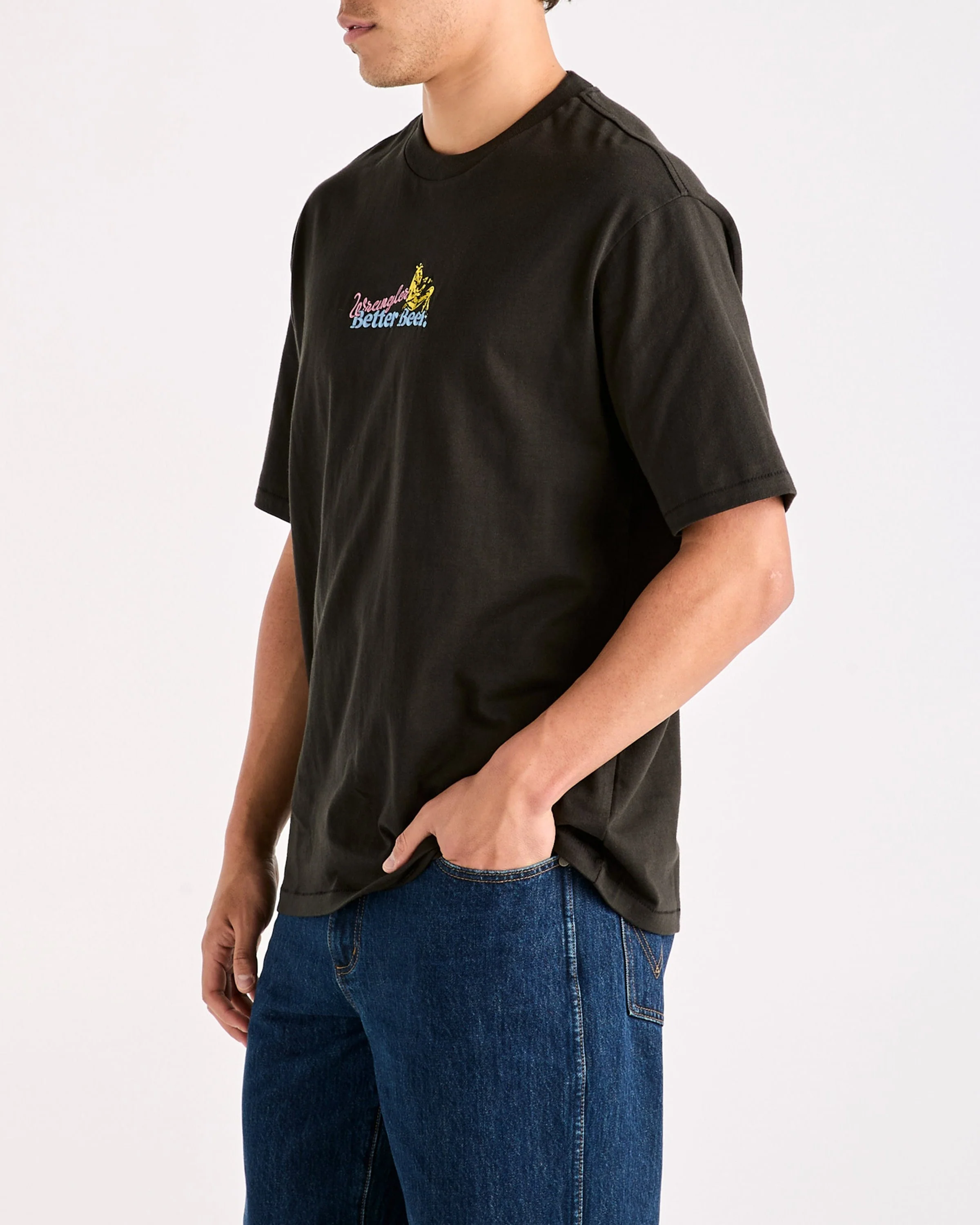 Thirsty Slacker Tee - Worn Black - Image 4