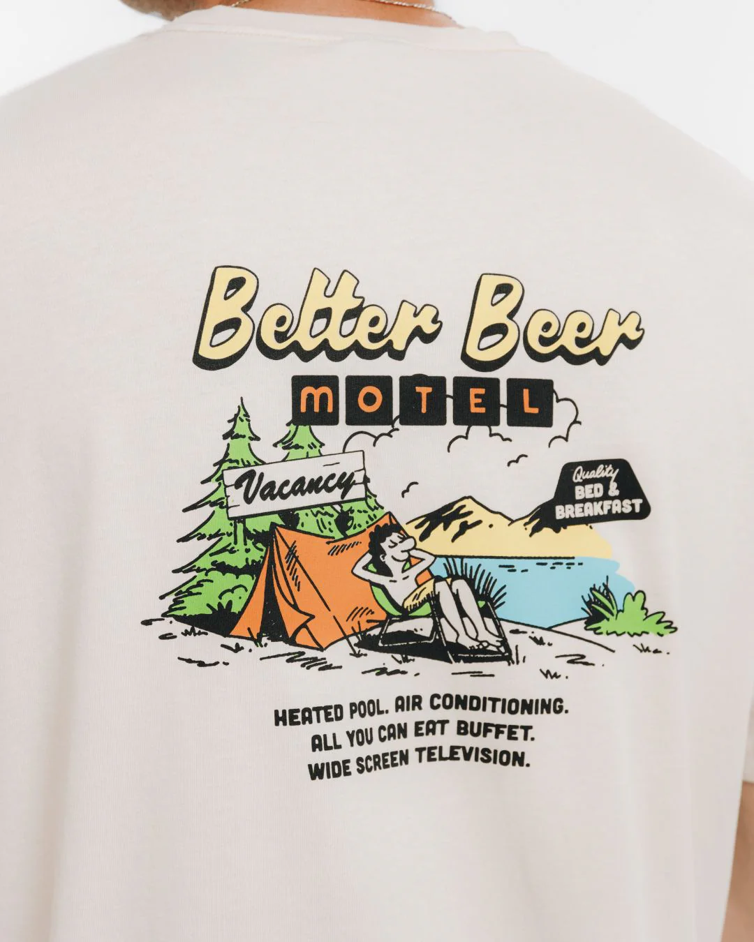 Vacancy Tee - Mylk - Image 4