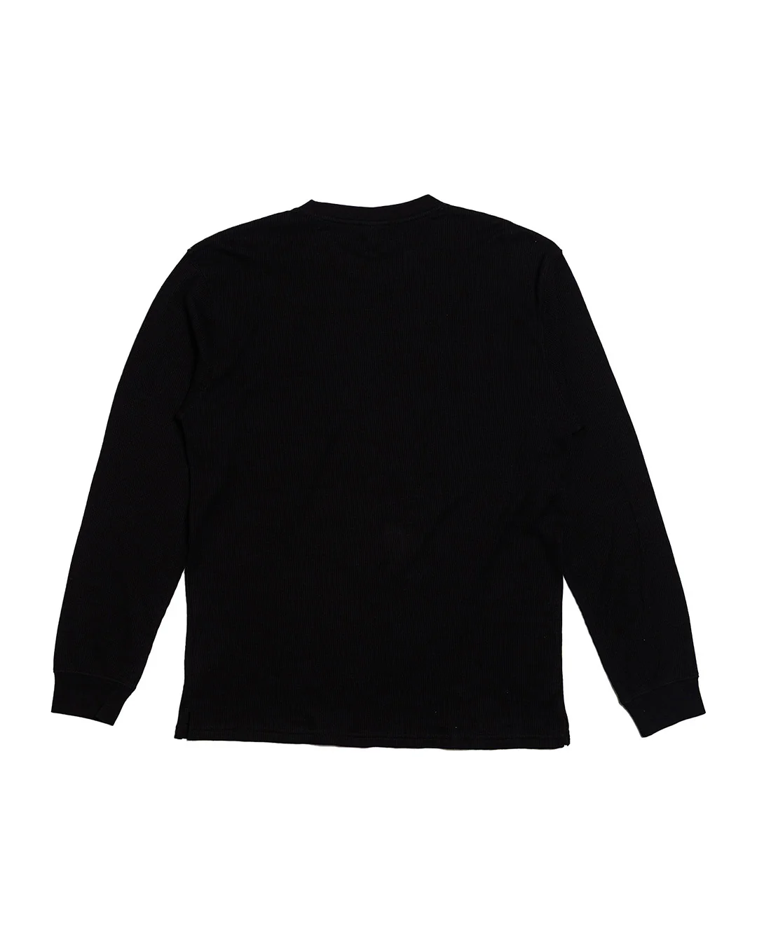 Flame Waffle Long Sleeve - Black - Image 3