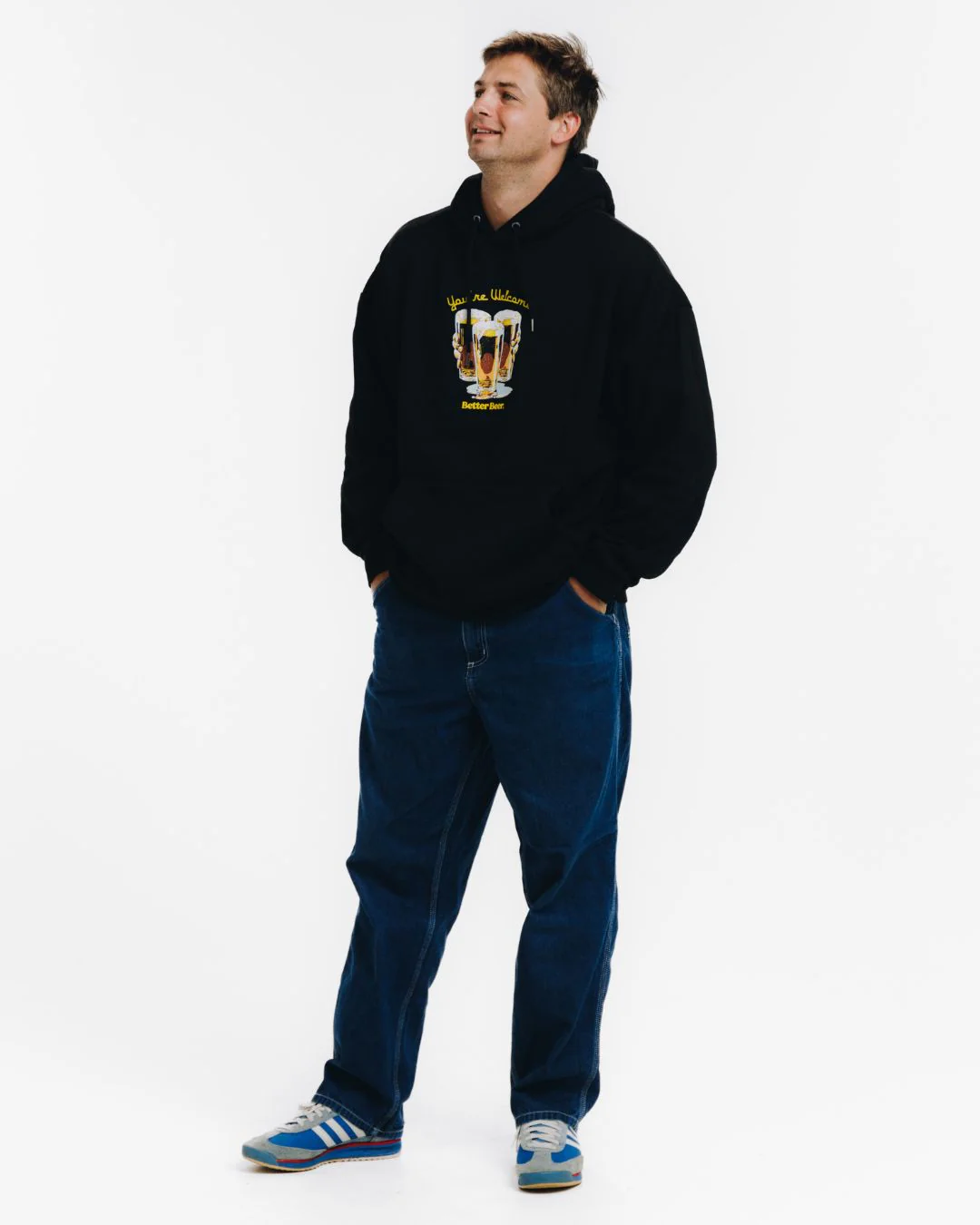 You're Welcome Hoodie - Black - Image 5
